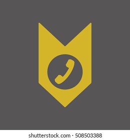Phone  icon. Flat design.