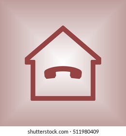 Phone   icon. Flat design.
