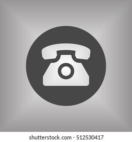 Phone  icon. Flat design.