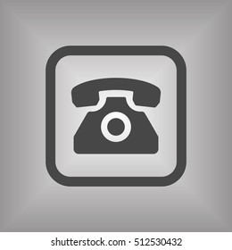 Phone  icon. Flat design.