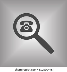 Phone  icon. Flat design.