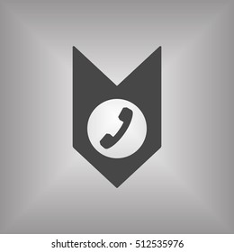 Phone  icon. Flat design.