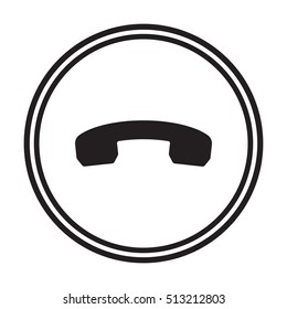 Phone  icon. Flat design.