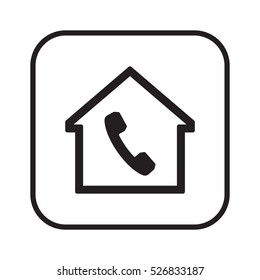 Phone   icon. Flat design.