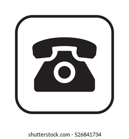 Phone  icon. Flat design.