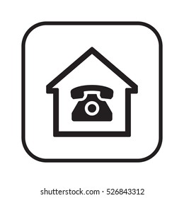 Phone  icon. Flat design.