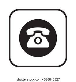 Phone  icon. Flat design.