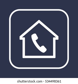 Phone   icon. Flat design.