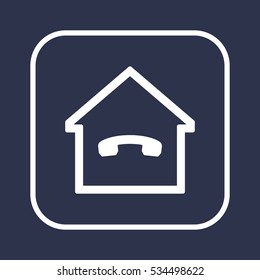 Phone   icon. Flat design.
