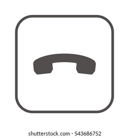 Phone  icon. Flat design.