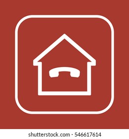 Phone   icon. Flat design.