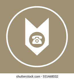 Phone  icon. Flat design.