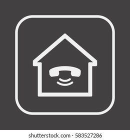 Phone   icon. Flat design.