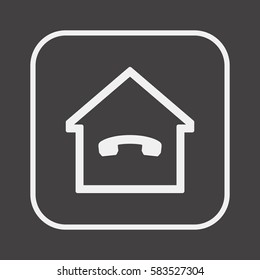 Phone   icon. Flat design.