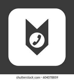 Phone  icon. Flat design.