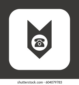 Phone  icon. Flat design.