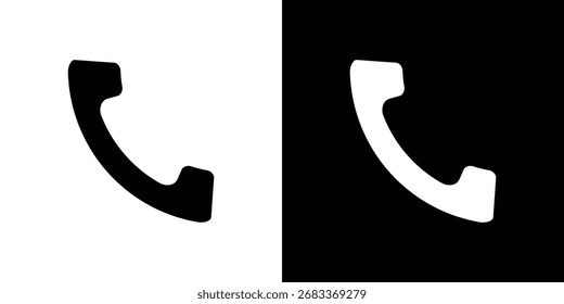 Icono de teléfono de diseño plano. Eps 10