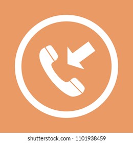Phone icon. Flat design style. Vector EPS 10