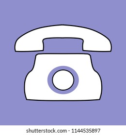 Phone Icon  flat design style Vector