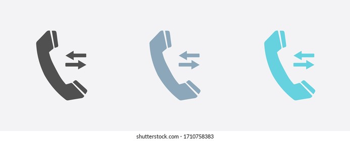 Phone icon. Flat design style. Feedback symbol.