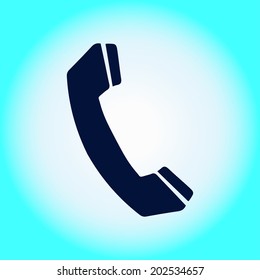 Phone icon. Flat design style. Vector EPS 10.