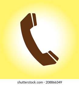 Phone icon. Flat design style. Vector EPS 10.
