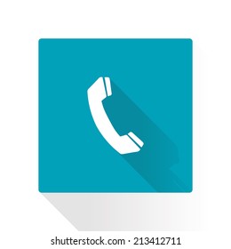 Phone icon. Flat design style. Vector EPS 10.