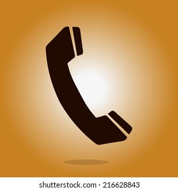 Phone icon. Flat design style. Vector EPS 10.
