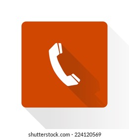 Phone icon. Flat design style. Vector EPS 10.
