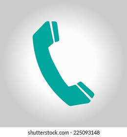 Phone icon. Flat design style. Vector EPS 10.