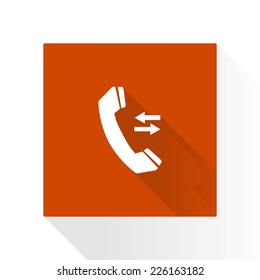 Phone icon. Flat design style. Vector EPS 10.