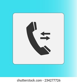 Phone icon. Flat design style. Vector EPS 10.