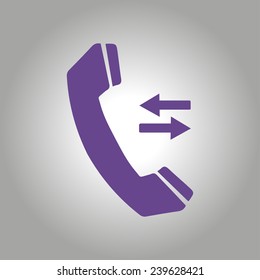 Phone icon. Flat design style. Vector EPS 10.