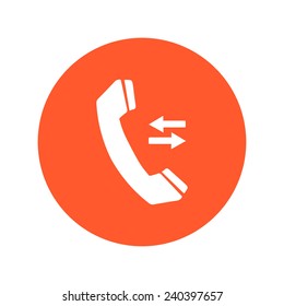 Phone icon. Flat design style. Vector EPS 10.