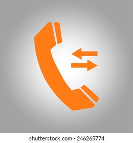 Phone icon. Flat design style. Vector EPS 10.