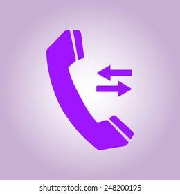 Phone icon. Flat design style. Vector EPS 10.