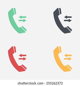 Phone icon. Flat design style. Vector EPS 10.