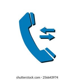 Phone icon. Flat design style. Vector EPS 10.
