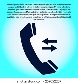 Phone icon. Flat design style. Vector EPS 10.