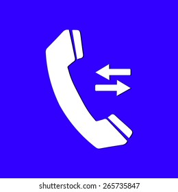 Phone icon. Flat design style. Vector EPS 10.
