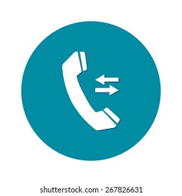 Phone icon. Flat design style. Vector EPS 10.