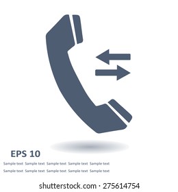 Phone icon. Flat design style. Vector EPS 10.