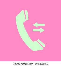 Phone icon. Flat design style. Vector EPS 10.