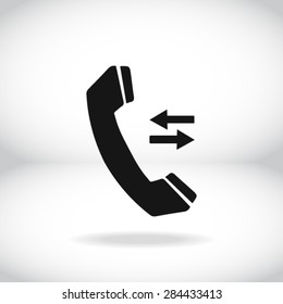 Phone icon. Flat design style. Vector EPS 10.