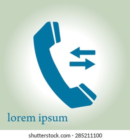 Phone icon. Flat design style. Vector EPS 10.