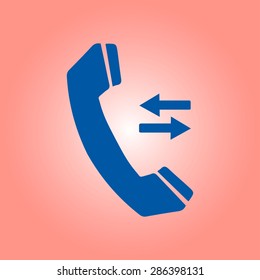 Phone icon. Flat design style. Vector EPS 10.