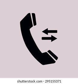 Phone icon. Flat design style. Vector EPS 10.