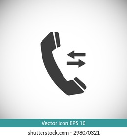 Phone icon. Flat design style. Vector EPS 10.