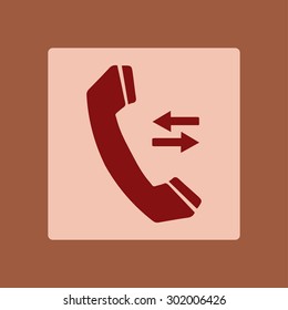 Phone icon. Flat design style. Vector EPS 10.