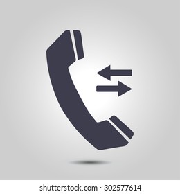 Phone icon. Flat design style. Vector EPS 10.